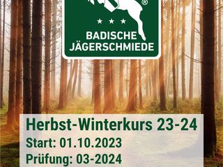 Jagdscheinausbildung  Herbst-Winterkurs 23-24